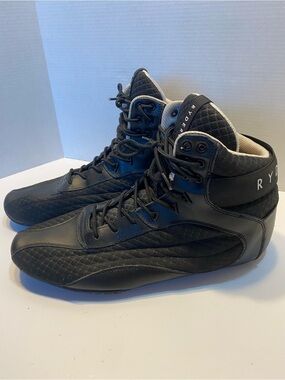 Ryderwear Block High Top Weightlifting Shoes Black Men's Size 12 Training Gym
